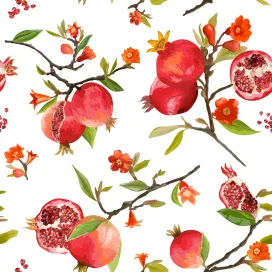 Pomegranate Tropical Background 3